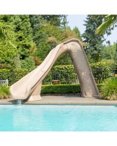 SR Smith Typhoon Pool Slide, Right Turn, Sandstone