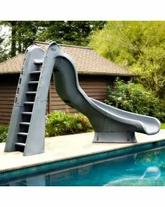 SR Smith Turbo Twister Pool Slide, Right Turn, Gray Granite