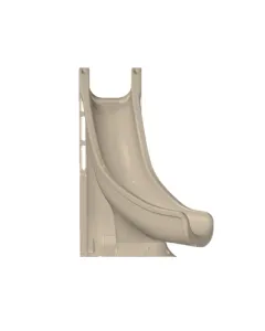 Global Pool Products Tidal Wave Inground Pool Slide, Left Turn, Sandstone