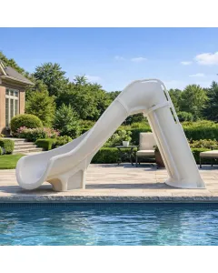 Lifestyle image of the Bad Axe X6 slide by the pool