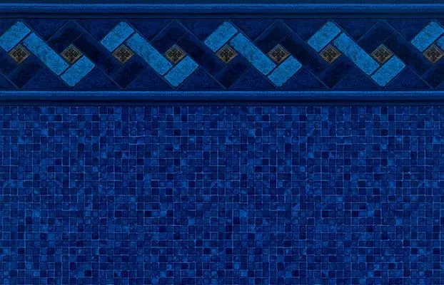 Azure Peak Tile/Indigo Mosaic Floor