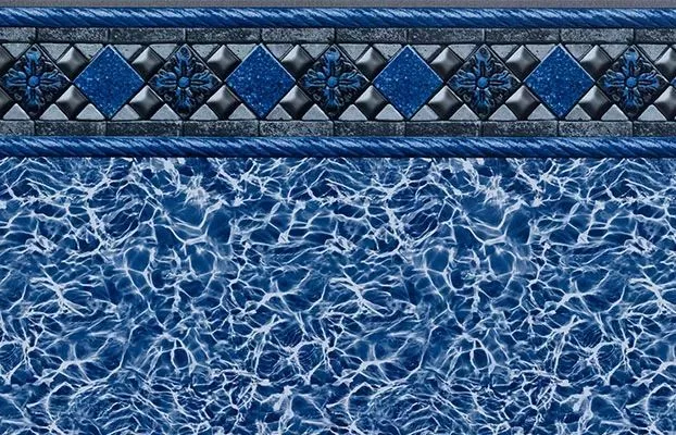 Silver Kingsford Tile/Light Blue Diffusion Floor