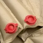 close up of easy-fill valves
