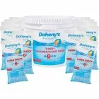 Doheny's Shock Chemical Bundle #2 with (12) 1-lb super shock bags and (1) 25-lb chlorine 3 inch tabs bucket, pool shock; shock for pools; pool shock treatment