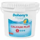 Bucket of Doheny's Calcium Plus helps prevent staining and corrosion by raising calcium levels with granular calcium chloride.