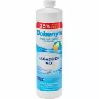 Bottle of Doheny's Algaecide 60, 1 quart size with an additional 8 ounces free, designed for preventing and treating pool algae growth.
