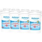 Doheny's Di-Chlor Chlorinating Granules four buckets for 200 lb of chlorine granules. 