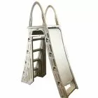 Confer Roll Guard A Frame Safety Ladder for above ground pools with locking barrier and 300 pound weight limit