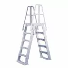 Vinyl Works Slide Lock A-Frame Ladder, Taupe