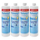 Four 1 Quart Bottles of Doheny's Extra-Strength Metal Out