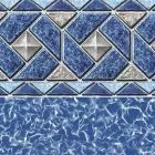 Swimline Beaded Pool Liner, 48 in Wall, 15 ft Round, 20 Gauge, Mystri Outlook