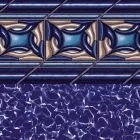 Swimline Beaded Pool Liner, 48 in Wall, 21 ft Round, 25 Gauge, Pacific Diamond