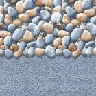 Swimline Overlap Pool Liner, 48-52 in Wall, 16 ft Round, 20 Gauge, Rock Island