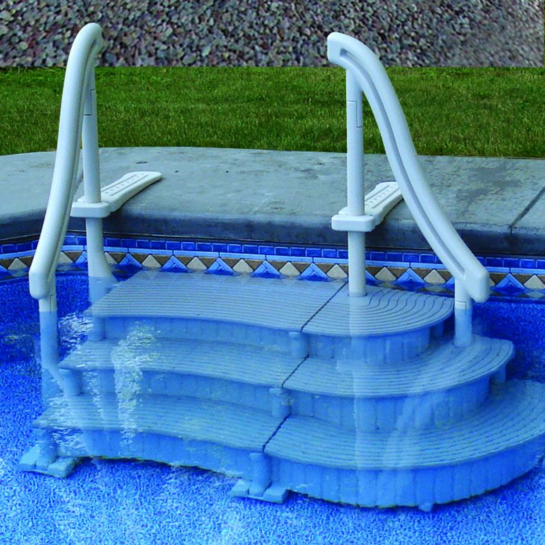steps for inground swimming pool