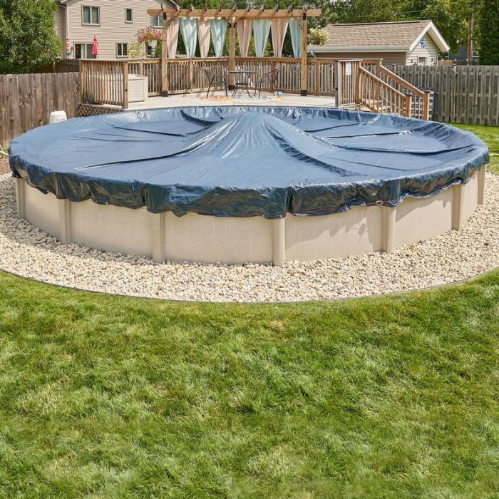 Solid Winter Cover for 24 ft Round Pools 10 Year Warranty by Doheny's