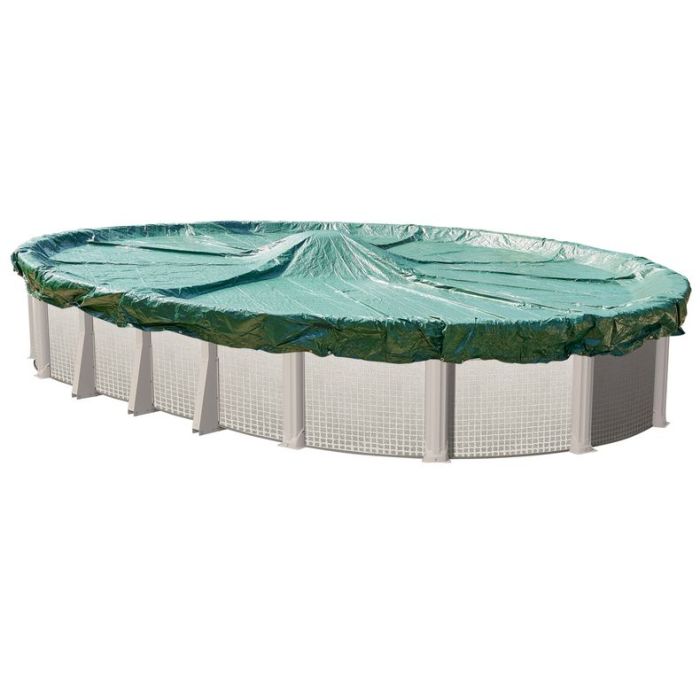 Doheny's Solid Winter Cover for 21x41 ft Oval Pools, 12 Year Warranty, with  55 Cover Clips - Doheny's Pool Supplies Fast