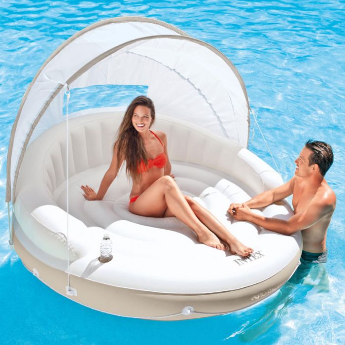 Canopy Island Pool Float  Doheny's Pool Supplies Fast