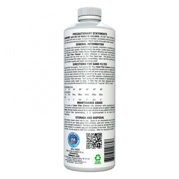 Doheny's Sand Filter Cleaner, 1 qt