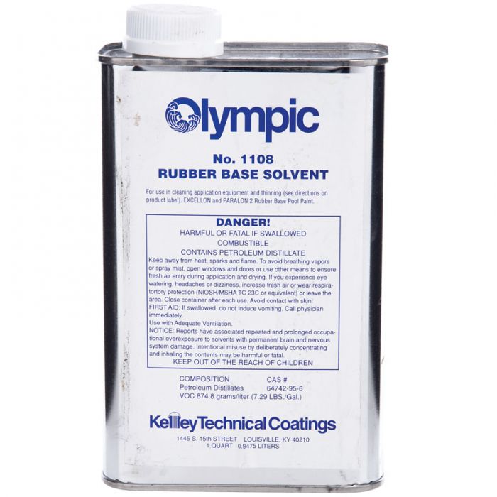 Olympic Rubber Based Paint Thinner 1 Qt - Color Tech Paint Supplies