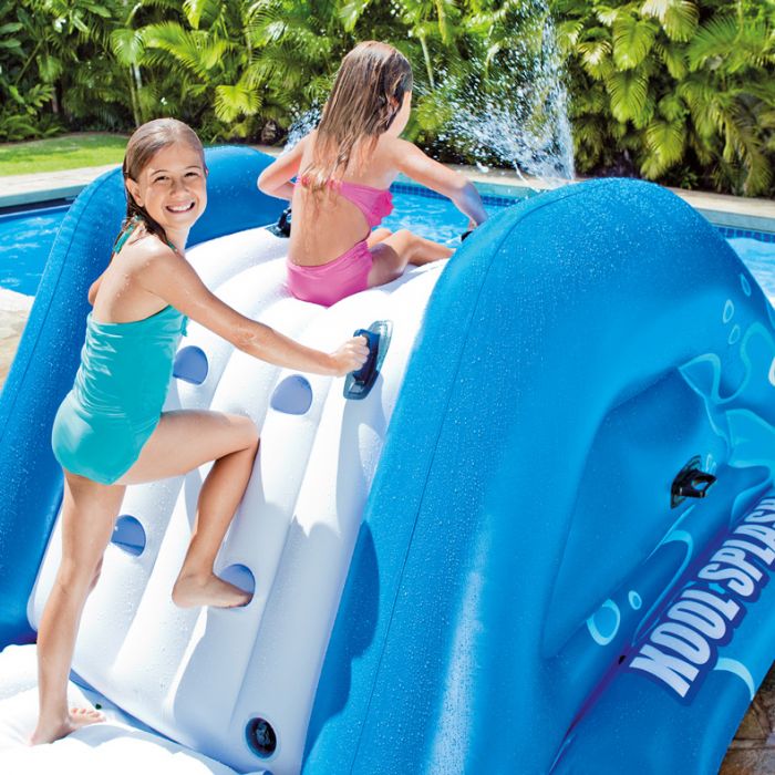 Intex Pool Splash Water Slide Doheny, Inflatable Slide Into Inground Pool