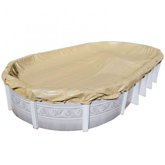 18' x 33' Oval ArmorKote 20yr Solid Above Ground Winter Pool Cover 