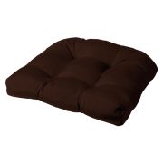 Sunbrella Chair Rounded Seat Cushion, 19x18 in, Bay Brown