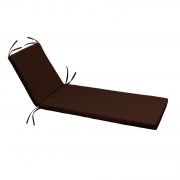 Sunbrella Flat Style Chaise Lounge Cushion, 25.5x80 in, Bay Brown