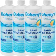 Four 1 quart bottles of Doheny's Sand Filter Cleaner