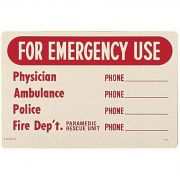 Poolmaster For Emergency Use Sign - English