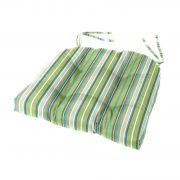 Sunbrella Chair Rounded Back Cushion with Ties in Two Corners, 18x16 in, Foster Surfside