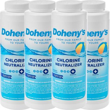 Doheny's Chlorine Neutralizer contains granular sodium thiosulfate to instantly reduce chlorine levels in your swimming pool.