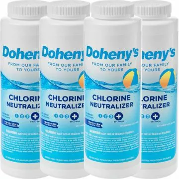 Doheny's Chlorine Neutralizer contains granular sodium thiosulfate to instantly reduce chlorine levels in your swimming pool.