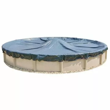 10 Year Above Ground Round Solid Winter Cover on Pool and no background