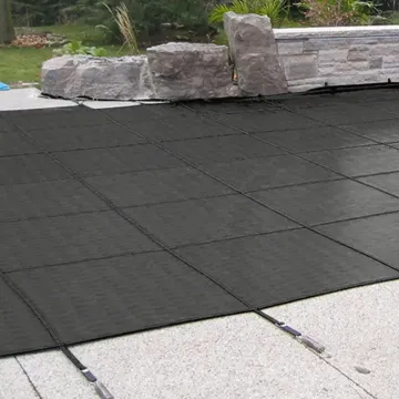 Doheny's 12 Year Mesh Safety Cover for 15x30 ft Rectangular Pool, Black