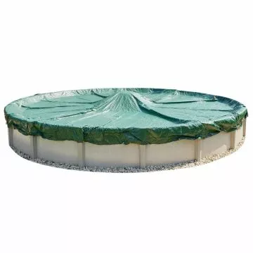 12 Year Above Ground Round Solid Winter Cover on Pool and no background
