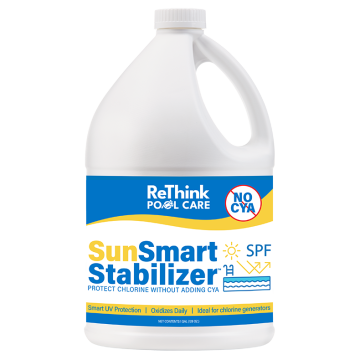 Front label of SunSmart Stabilizer Gallon Jug