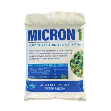 Front label of MICRON 1 Filter Media