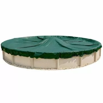 16 Year Above Ground Round Max-Force Winter Cover on Pool and no background