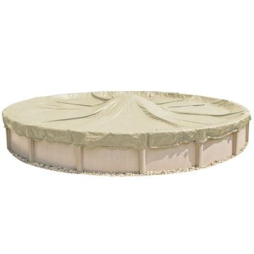 20 Year Above Ground Round Pro-Tek Winter Cover on Pool and no background
