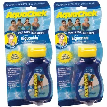 AquaChek Blue (25) for Biguanide, Total Alkalinity & pH, 2 Pack