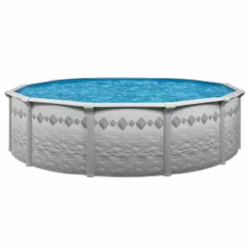 Doheny’s Aquarian 200 52 inch above ground pool, 15 foot round, steel frame, gray wall pattern