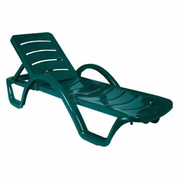 Doheny's Premier Adjustable Chaise Lounge, Green