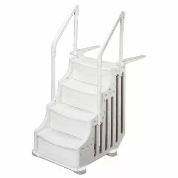 Front view image of Ocean Blue Mighty Step 30 inch for above ground pools with non slip steps and handrails