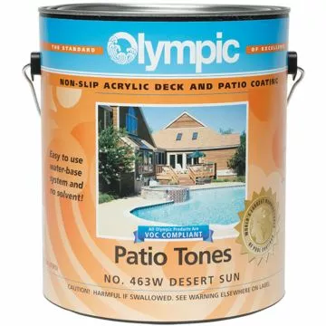 Olympic Non-Slip Acrylic Deck and Patio Coating No. 463W Desert Sun