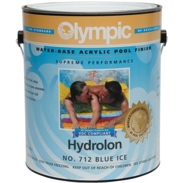 Olympic Hydrolon Water-Base Acrylic Pool Finish No. 712 Blue Ice