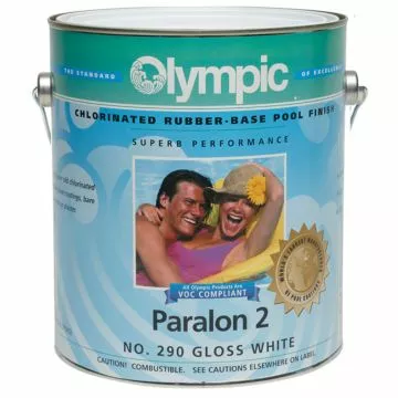 Olympic Paralon 2 Chlorinated Rubber-Base Pool Finish No. 290 Gloss White
