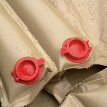 close up of easy-fill valves