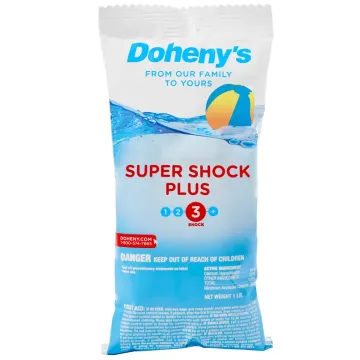Doheny's Super Shock Plus, 6 lbs. - Fast Dissolving Pool Shock for Algae and Bacteria Removal