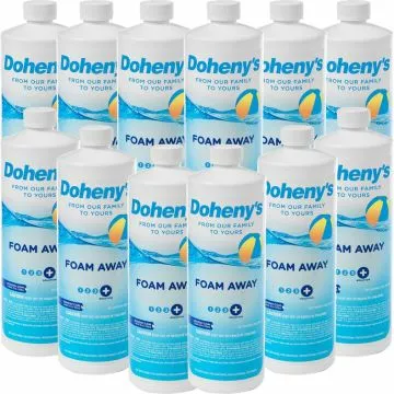 Twelve 1 Quart Bottles of Doheny's Foam Away