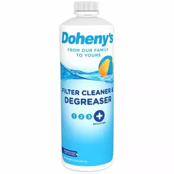 Doheny's Filter Cleaner & Degreaser - Cleans Sand, DE and Cartridge Filters, 1 Quart